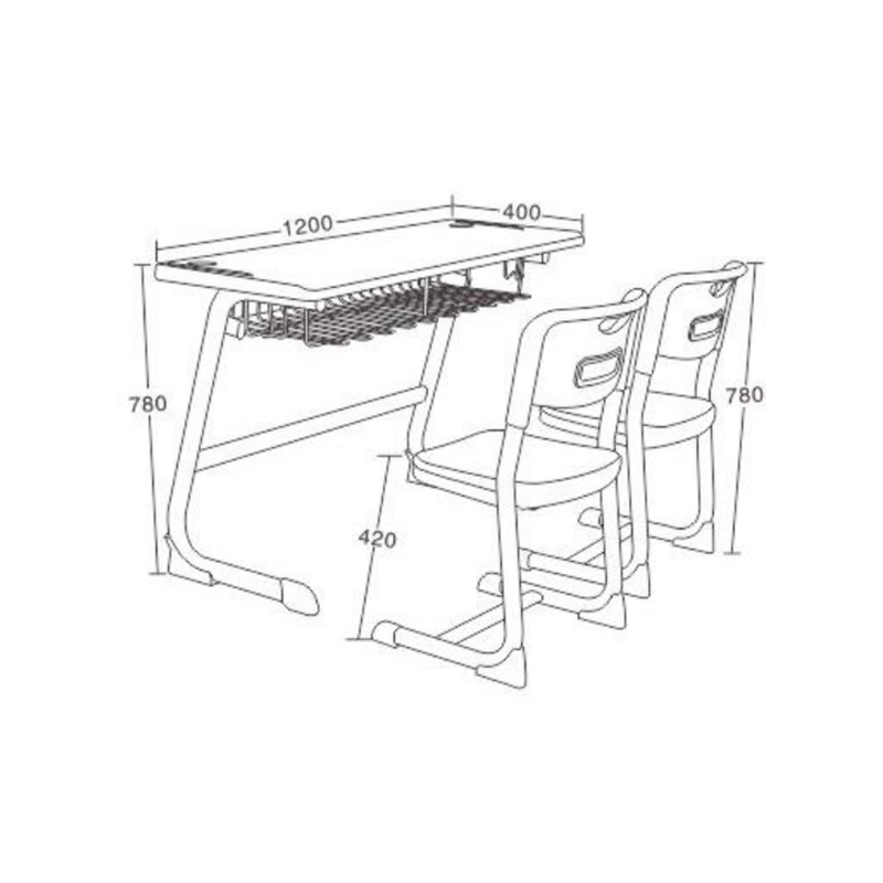 UC-A2101 Двухместные школьные столы и стулья
