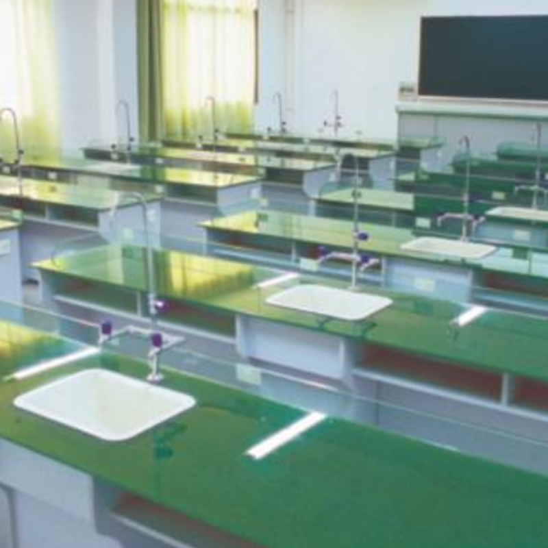 Двухместный школьный стол для химических экспериментов